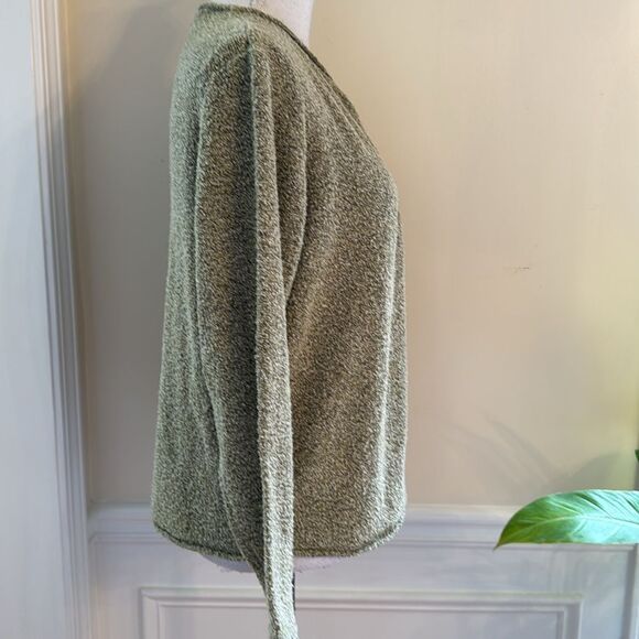 Women’s Marled Criss Cross Neck Sweater - Picture 3 of 8